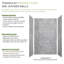 PPWK603696-59 Ensemble de mur de douche 60 po x 36 po x 96 po Prodigy Plus, gris cendré (motif de carreaux horizontaux de 8 po x 16 po de couleur pierre)-133936771
