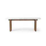 Olympia Console Table-White Carrara Marble