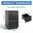 2 Drawer Metal Mobile File Cabinet with Lock, Rolling for Legal Letter A4, Fully Assembled Except Wheels