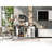 White Style Kitchen Island With Internal Storage And Power Supply, 54.5" X 27.97" 36.5", Rolling Cart Wheels Drop Leaf - Includes Outlet For Convenience-2085901765
