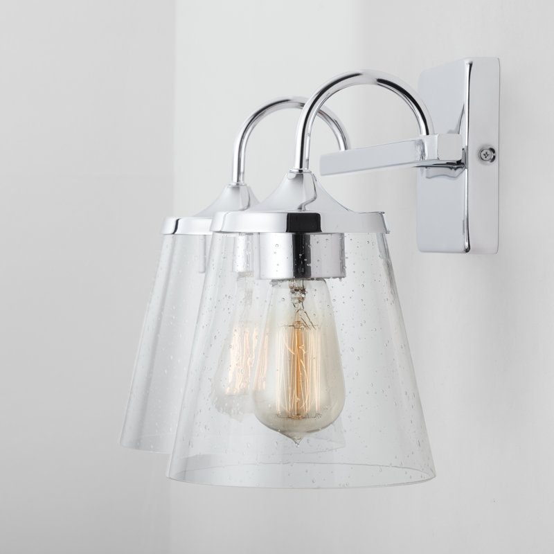 Éclairage pour meuble-lavabo à intensité variable Esley, Chrome, 2