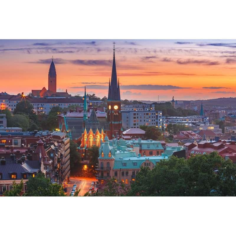 Gothenburg, Suède - photographie sur toile tendue, H 20 po x l 30 po