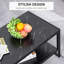 Coffee Table, Two-Tier Centre Table and Storage Shelf 106*50*45 cm Manufactured Wood 1 Piece Coffee Table Black Marble Effect