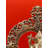 Enthroned Ganesha Brass Sculpture 22 Inch Handmade Indian Deity Accent Décor for Living Room Entryway Mantel Table