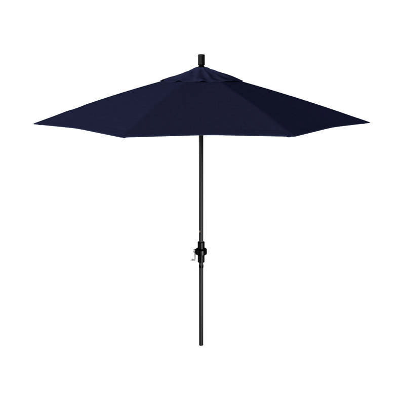 Parasol de marché 108 po Timeout, Bleu marine-oléfine