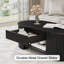 Table basse Mid-Century ovale avec tiroir Guinna-2136907877