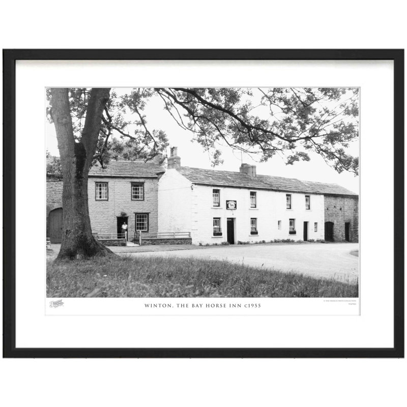 Winton, The Bay Horse Inn C1955 by Francis Frith - Single Picture Frame Print, 40cm H x 50cm W x 2.3cm D
