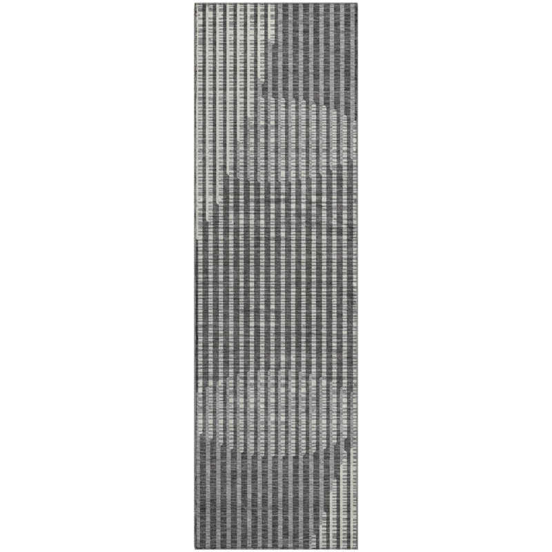 Premium Machine Washable Corum AMF1001 Circles Rug, Runner 2'3" x 7'6"