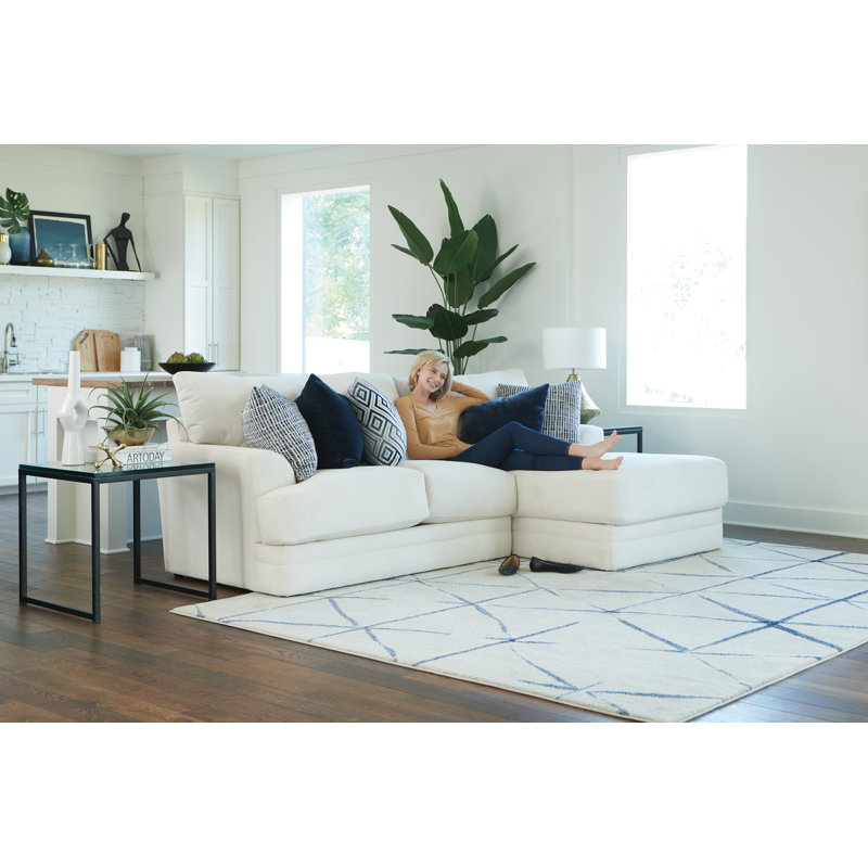 Mazekine Upholstered L-Shaped Sectional, Right Hand Facing