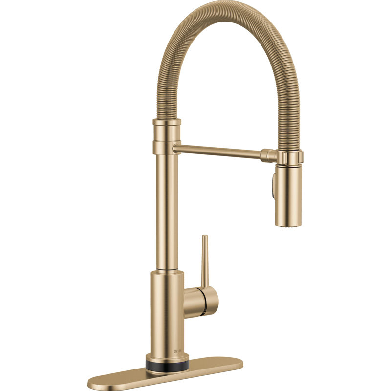 Touch2O Technology Kitchen Faucet with Touchless Technology, Champagne Bronze
