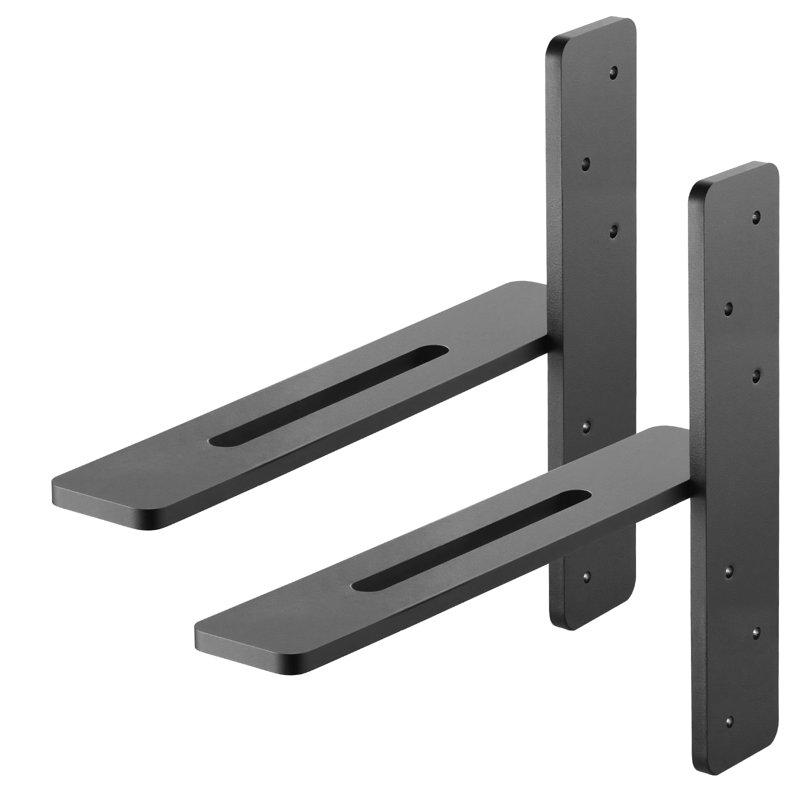 2 supports de tablette flottants robustes, H 12 po x l 14 po x P 2,89 po