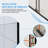 56-60-inch Matte Black Semi-frameless Sliding Shower Door-123826428