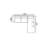 Sofa 124'' Square Arms Sofa