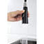 Robinet de lavabo utilitaire noir mat en nickel brossé, extractible avec distributeur de savon, robinet de cuisine à débit de 1,8 gallon par minute en métal, distributeur pour un trou