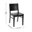 Chaise de salle à manger en bois massif Fashank-590046888