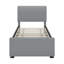 Lit plateforme tapissier avec lit gigogne-111465747