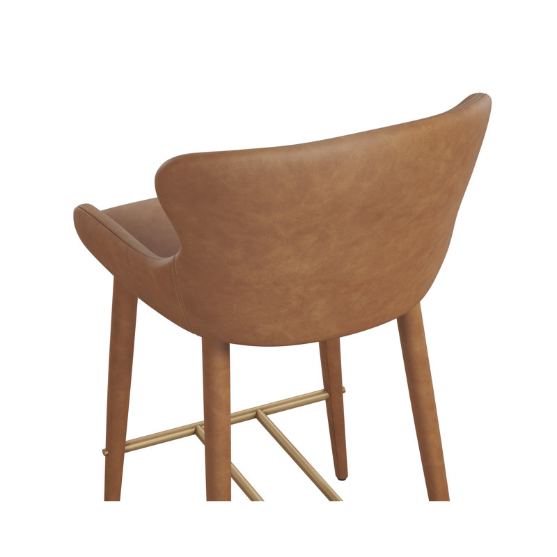 EVORA Upholstered Stool with Metal Frame