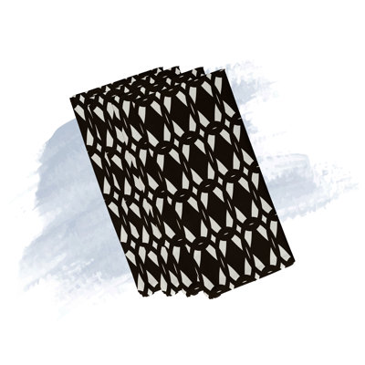 Danitra Polyester Geometric Square Napkin