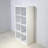Smart Cube 8-Cube Organizer Storage with Opened Back Shelves,2 X 4 Cube Bookcase Book Shleves for Home, Office (White)