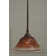 Stem Hung Mini Pendant With 10" Raspberry Crystal Glass
