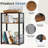 Industrial 3 Tier Record Player Stand, Vinyl Record Storage Cabinet for 100 Albums, Record Storage Table for Living Room, Bedroom, Office-497923785