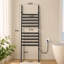 Leaning Towel Warmer Rack Large Capacity Leaning Design Towel Rack with Easy Setup Frame