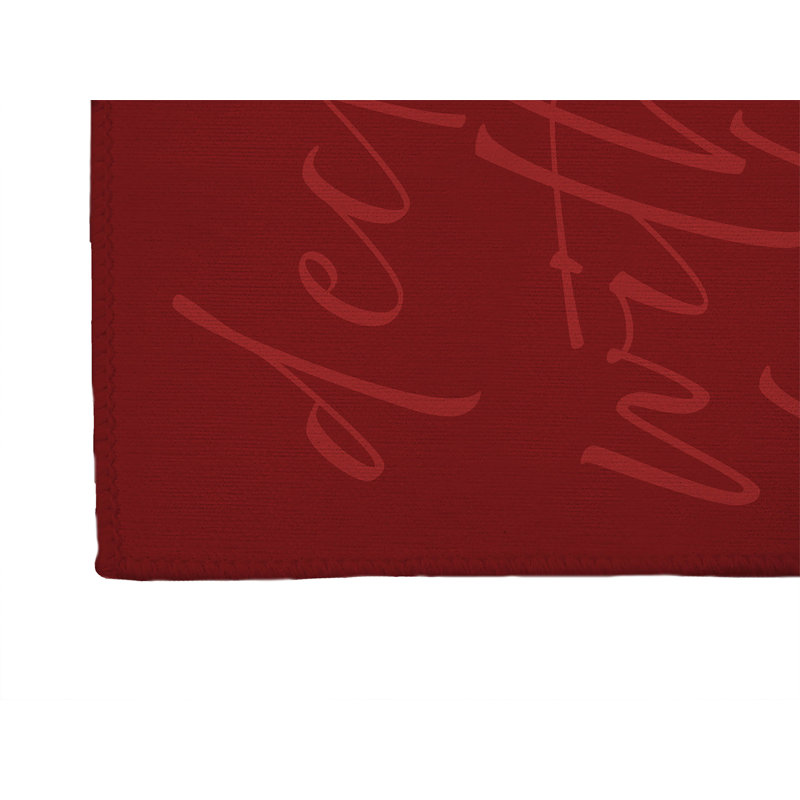 Tapis de porte d'intérieur Deck the halls, Rouge, L 48 po x L 72 po