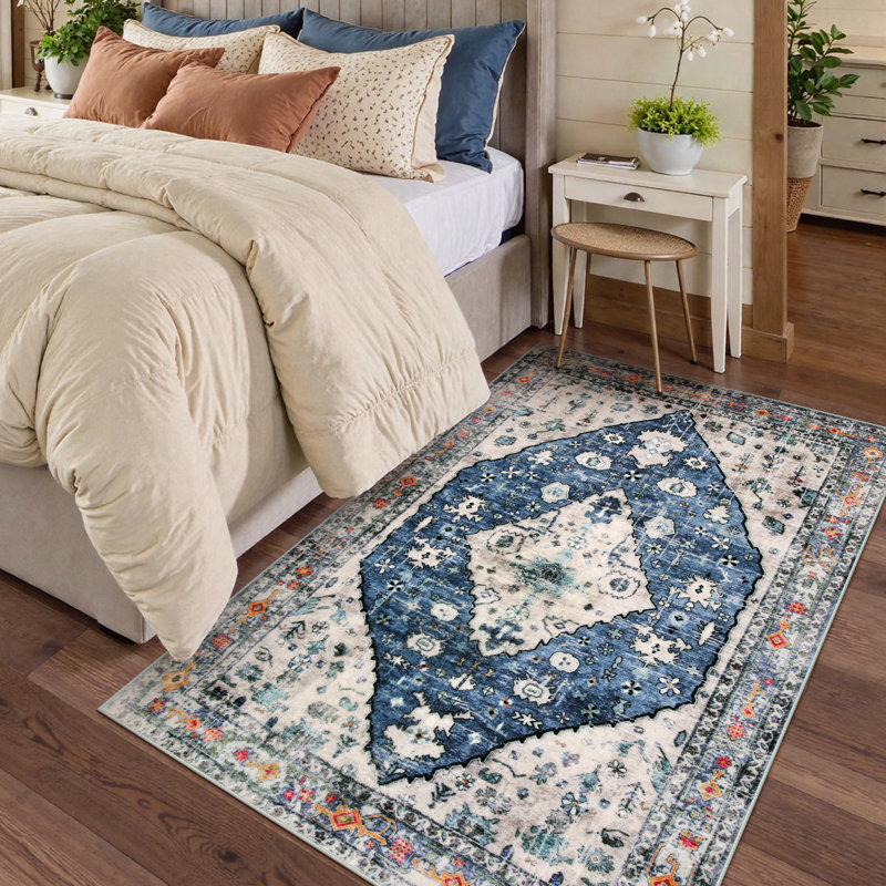 Tapis de salle à manger Boho Tribal, Rectangle 4pi x 6 pi