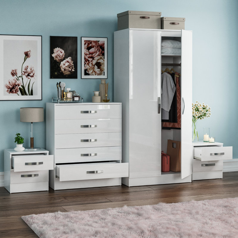 Arkadij Piece Bedroom Set, White