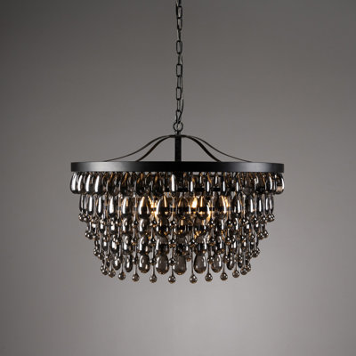 Lustre cylindrique unique à 7 lumières Renata