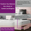 Kiara Stripped Floor Standing Headboard With Divan Base 4 Drawers Plush Velvet Mallard With And Metal Feet (Kingsize)-1598948378-1598948373-1497760545
