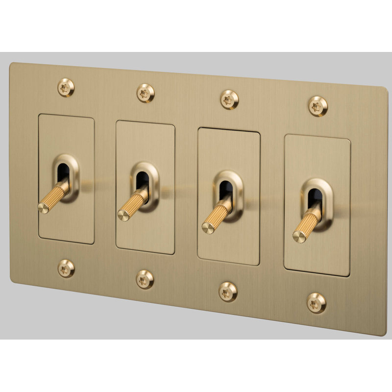 4G Toggle / Linear / Without Logo, Brass