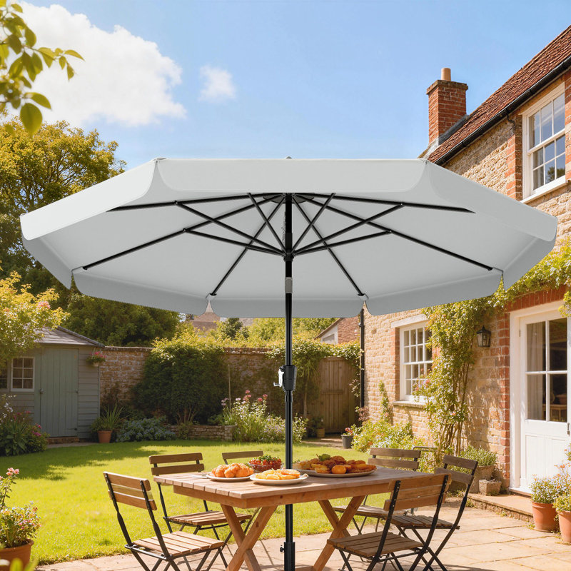 295cm Market Parasol, Grey