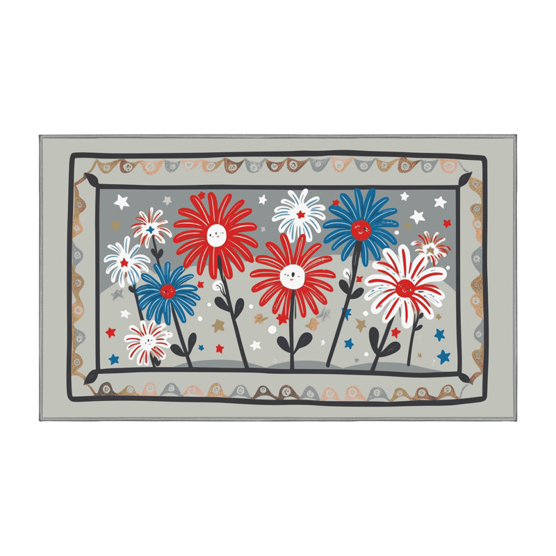 Tapis vacances des fêtes The Holiday Aisle®, Rectangle 4pi x 6 pi