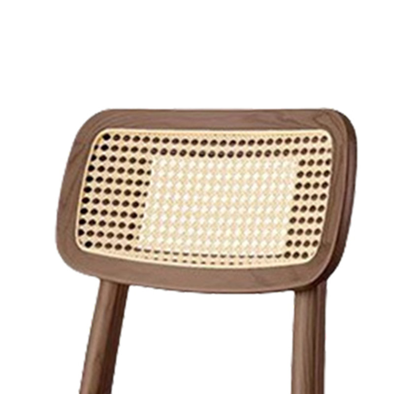 Chaise en rotin cendré respirant et durable, 8