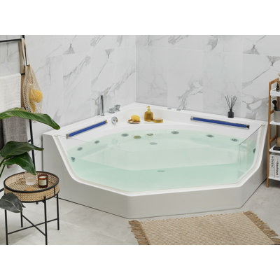 Chea 1500mm x 211mm Corner Acrylic Bathtub with Tap