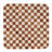 Wood Checkered Accent Table