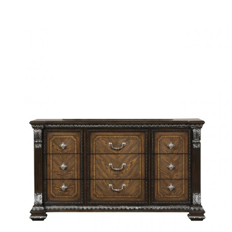 Commode 9 tiroirs Waldrews, Espresso