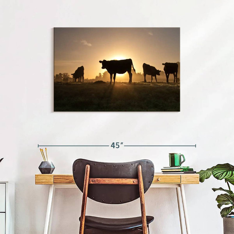 Cow Silhouettes, 24" H x 36" W