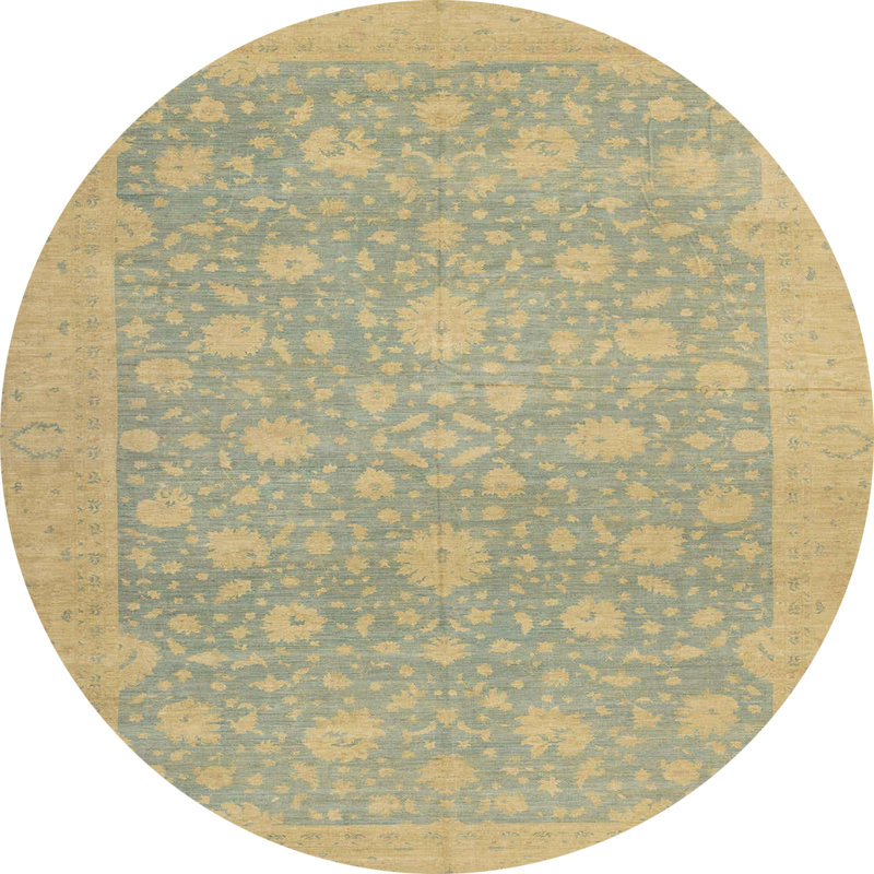 Abstract Indoor Rug, Round 7'