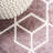 Mashawna Blocks Modern Geometric Rose/White Rug-1882011405
