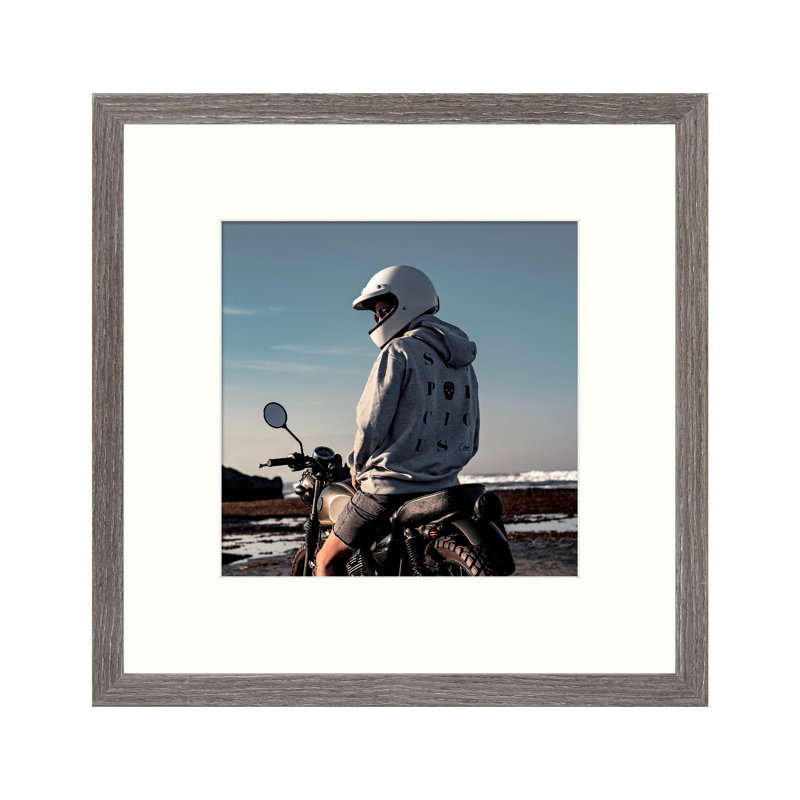 Cadre simple, Gris, 11 po x 14 po