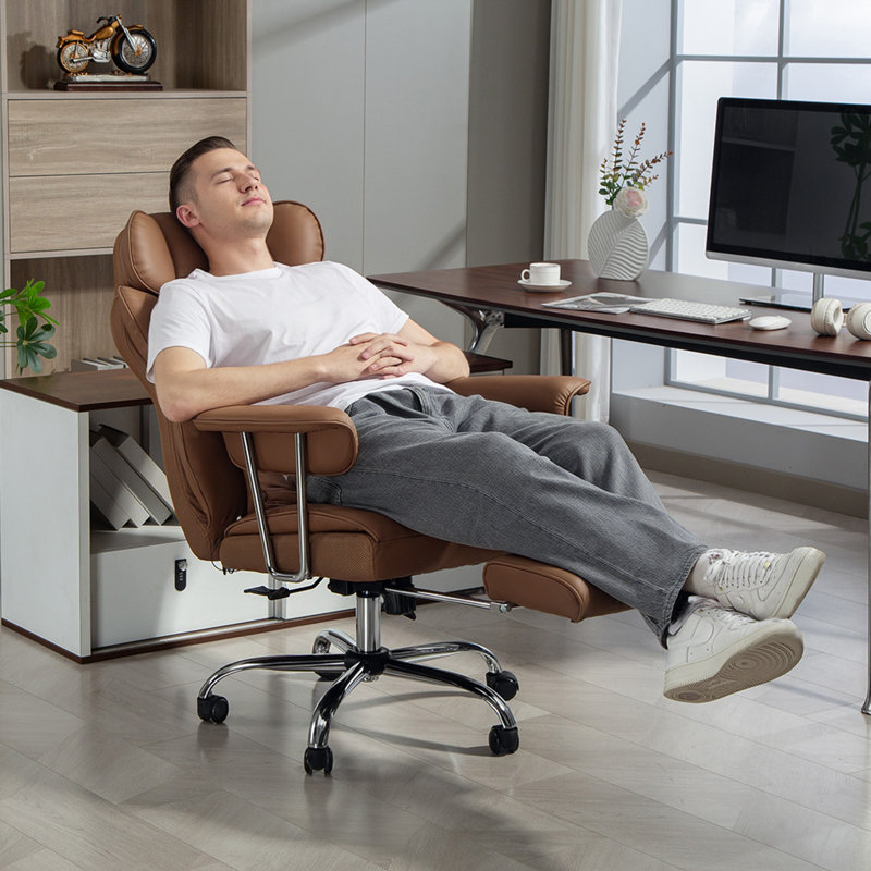 Fauteuil de bureau 400LBS, brun, Brun