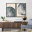 «Tree Ring», œuvre de souche en bois bleu marine, images murales simples et rustiques modernes, ensemble de 2 reproductions d'art sur toile, 16 x 24 x 2, 24 x 36 x 2-91068942-119385137-91068944