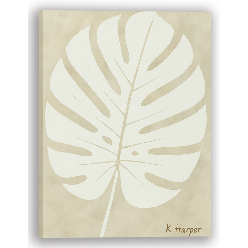 «Monstera Shadow» par K. Harper - Art mural sur toile tendue