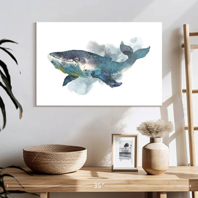 Baleine à l'aquarelle
