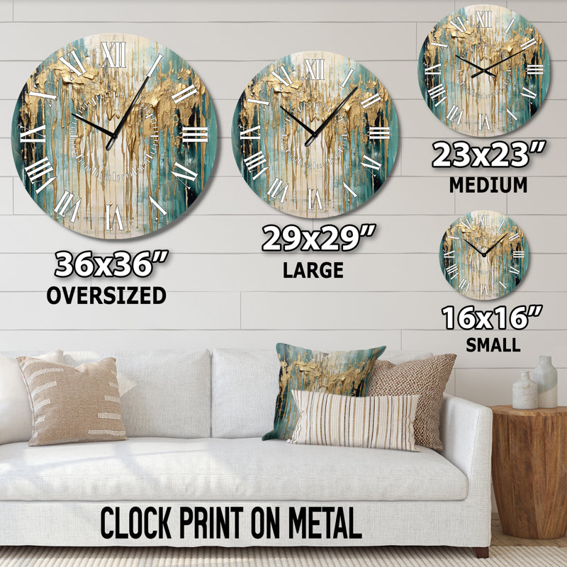 Horloge murale Gilded Daydream VI - Minimalisme, Grand