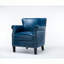 Fauteuil club classique à finition bleue sans assemblage requis-998019147