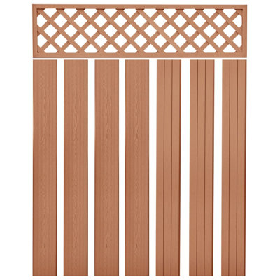 184.99cm H x 182.88cm W Composite Fence Panels