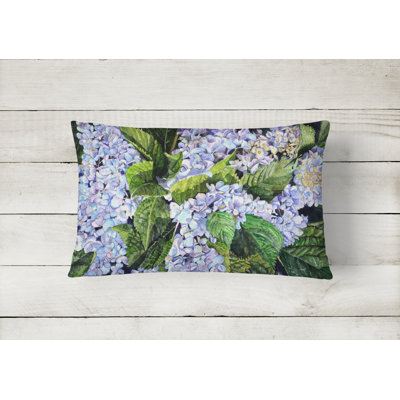 Floral Outdoor Reversible Throw Pillow